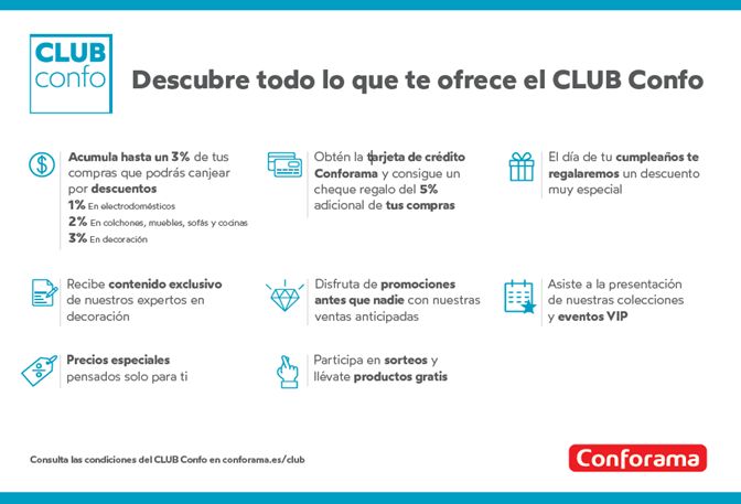 CLUB Confo Ventajas